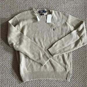 Polo Ralph Lauren Vintage Cotton Linen Crewneck Sweater Large